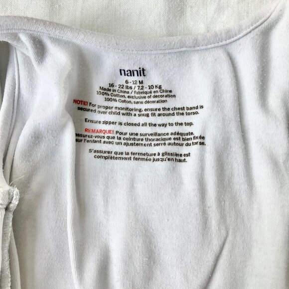 🪴5/$30 Nanit 6-12 Months Breathing Wear Sleeping Bag Blue Sleep Sack - Picture 4 of 5